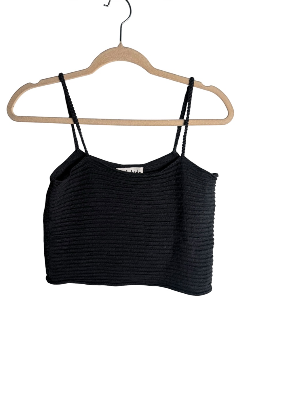 Wol Hide Ripple Crop Cami Black S — image 2 of 5
